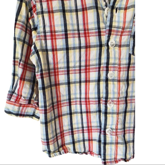 Carters 'Watch the Wear' L/S Button Down- 24 MTHS - Picture 4 of 5